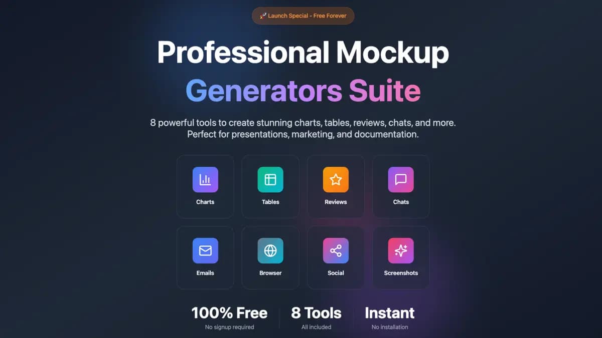 We Built 11 Free Design Generators (and Put Them on Product Hunt)