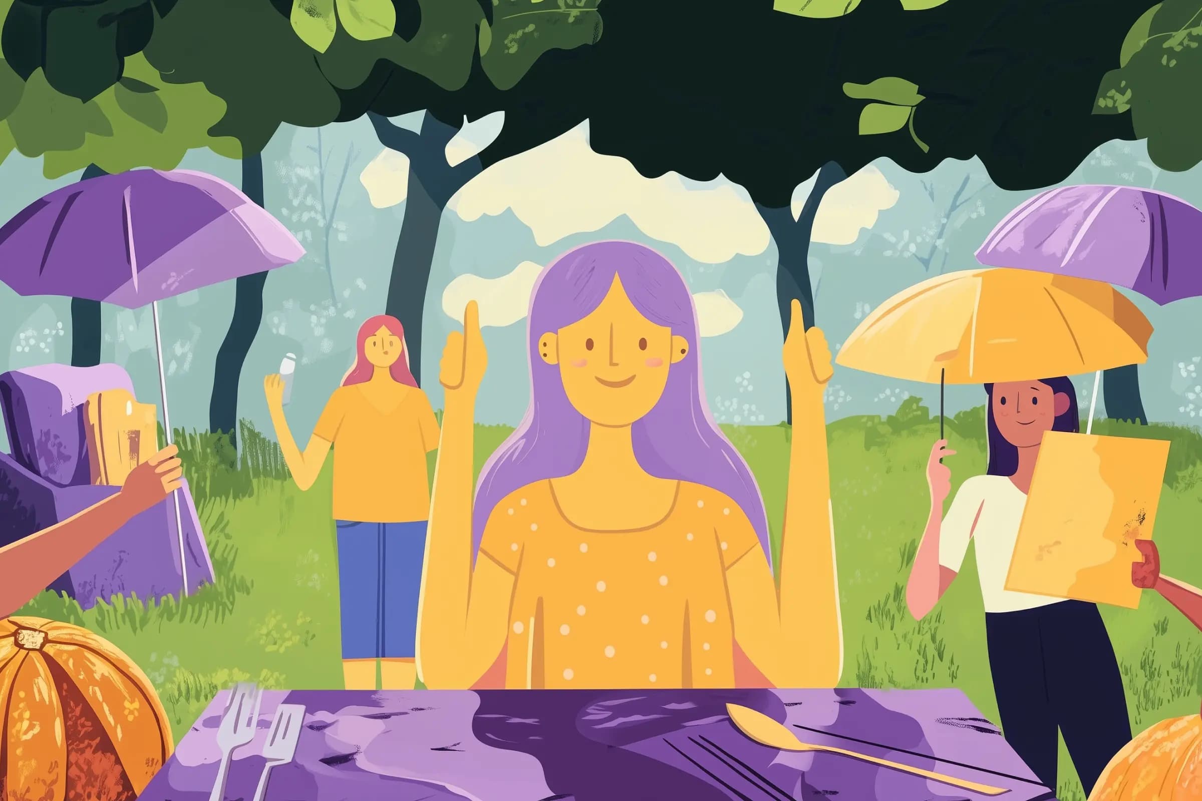 Picnics and Outdoor Events illustration