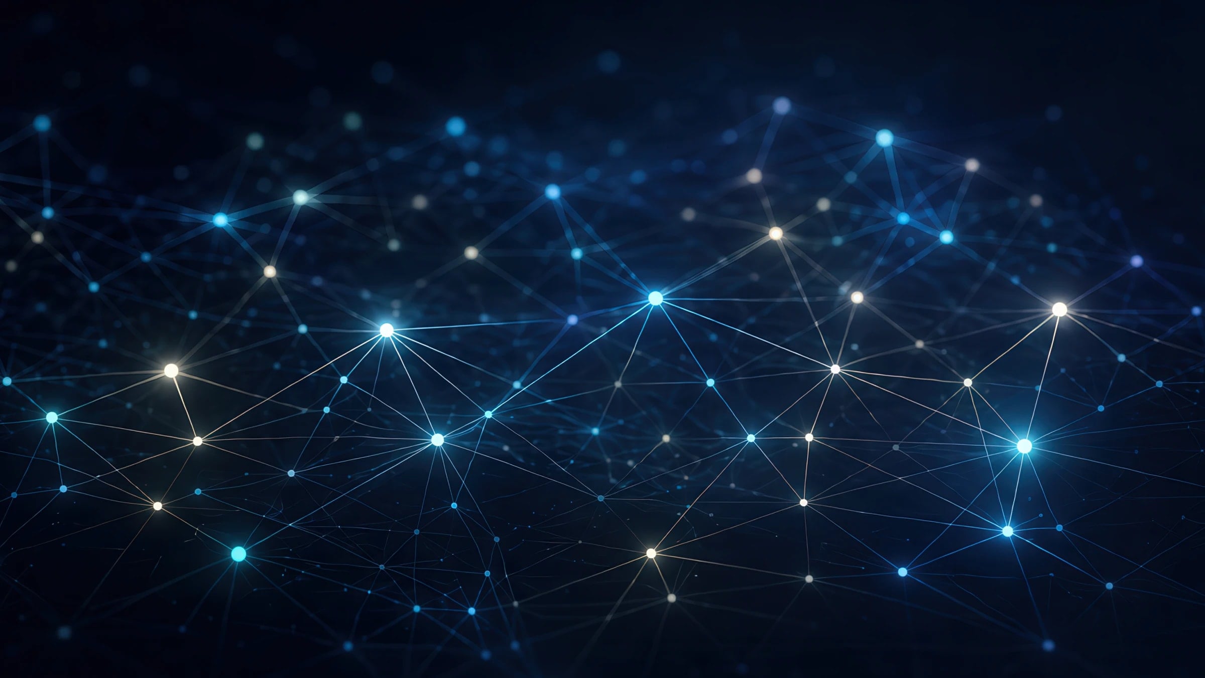 Abstract visualization of advertising systems and signal networks—multi-variable optimization across delivery, creative inputs, and performance feedback.