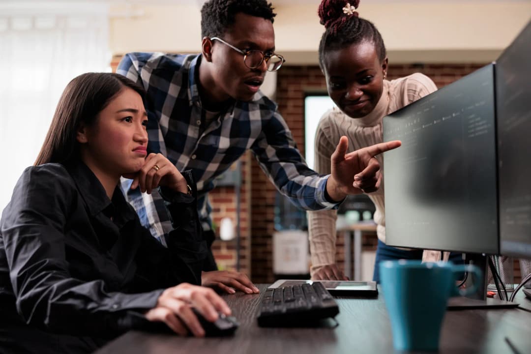 Data anomalies visualization showing unexpected patterns in metrics