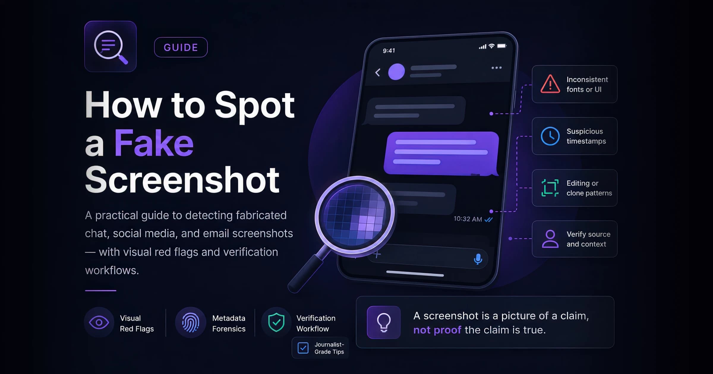 How to Spot a Fake Screenshot