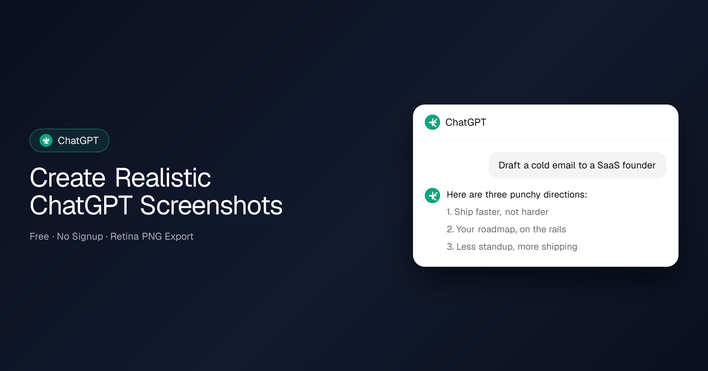 ChatGPT Mockup Generator