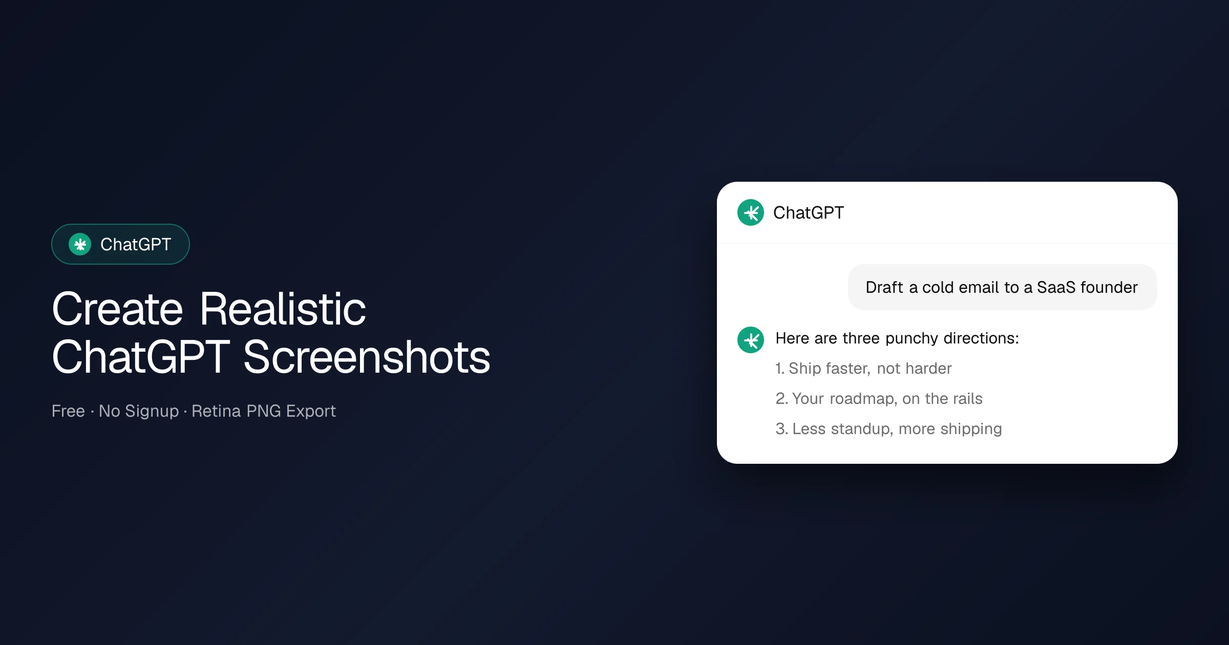 ChatGPT Mockup Generator