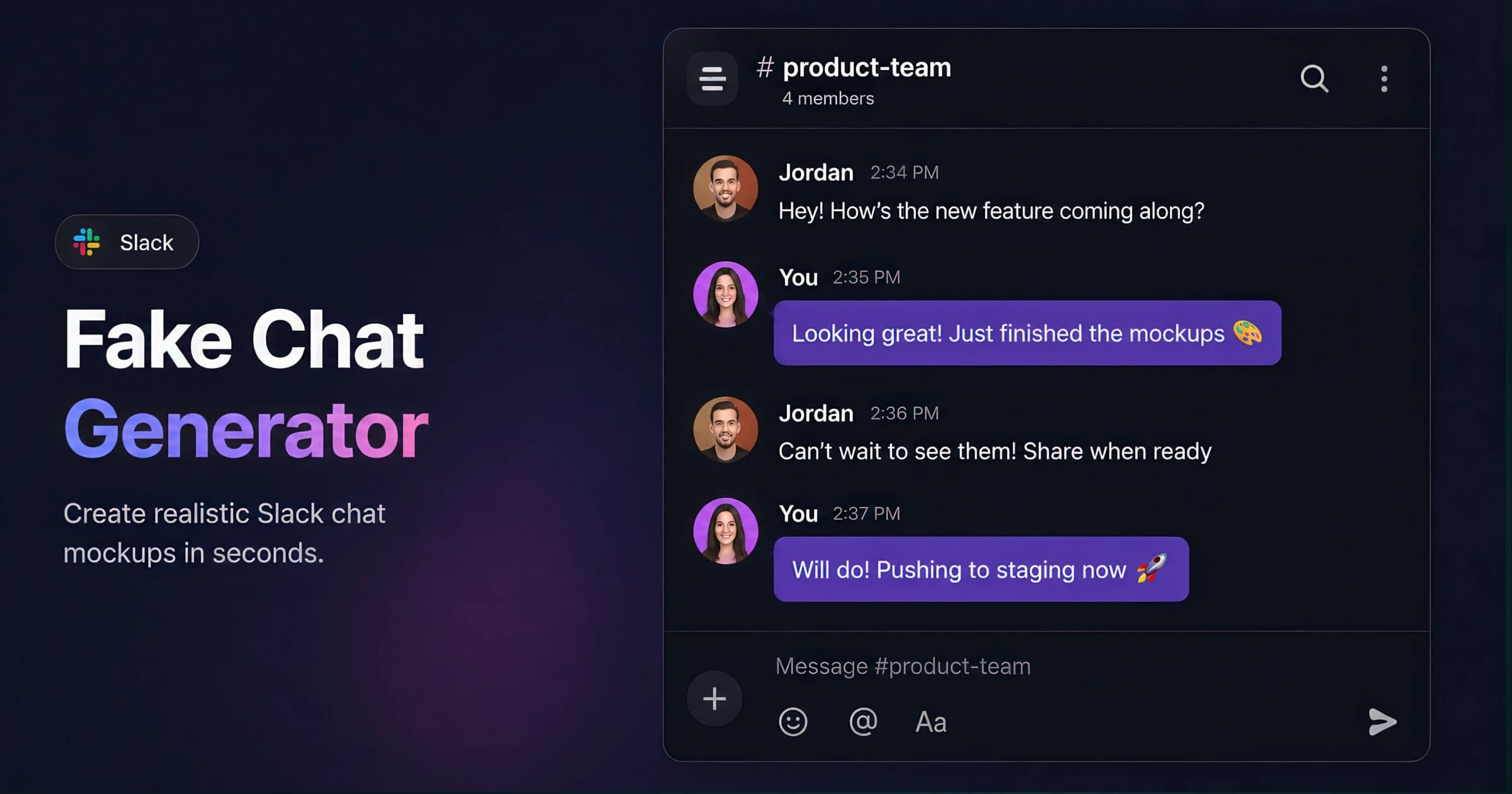 Slack Message Generator