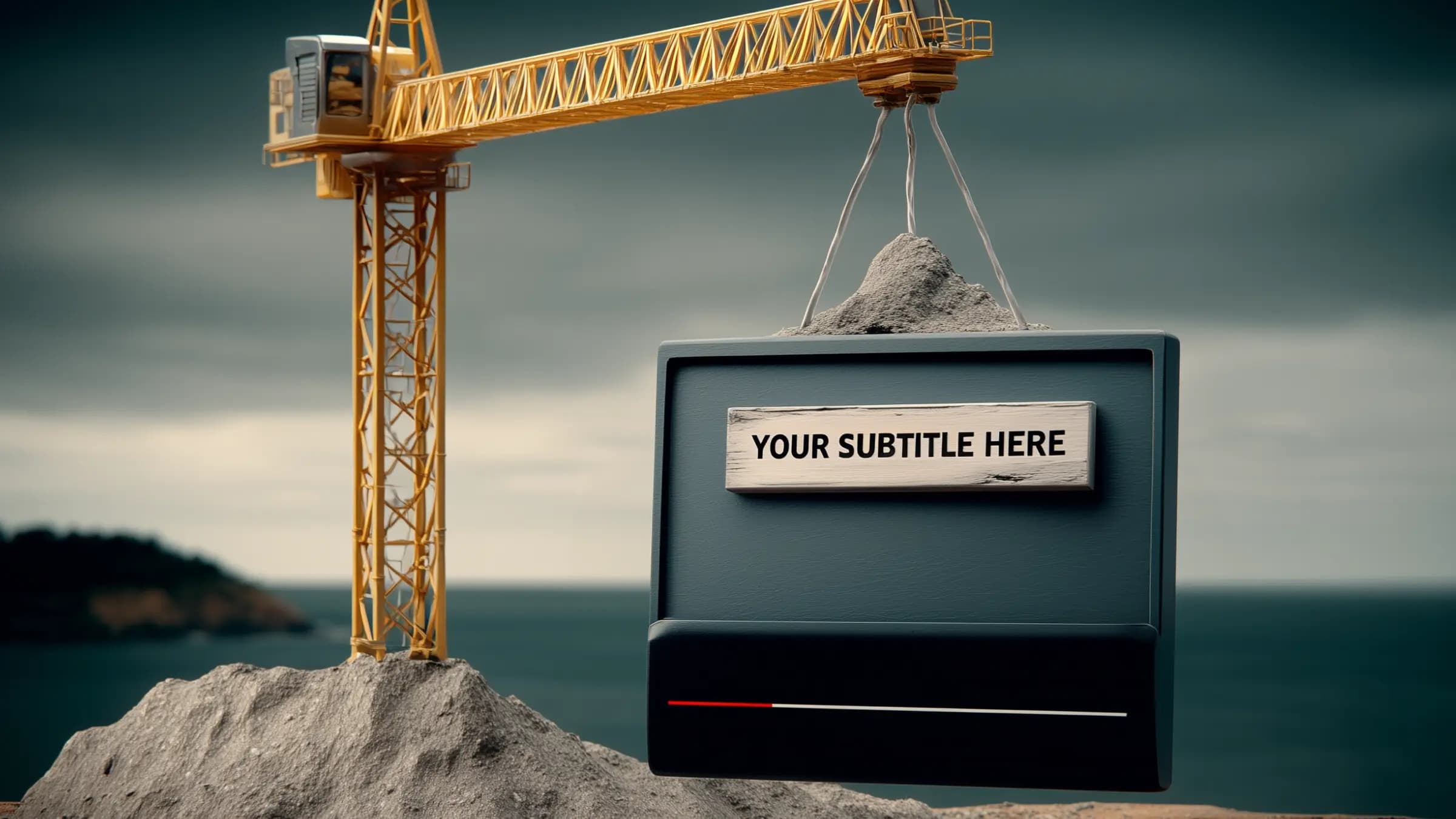 Subtitle Overlay Mockup Generator tool showing customizable text overlays for video mockups and marketing content